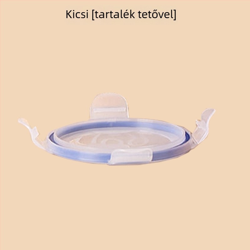 Konyhai fűszertároló doboz, műanyag, kerek formájú, 1-2 L kapacitás, modern minimál stílus