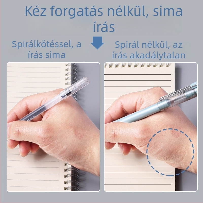 Mengjin spirálkötésű négyzetrácsos jegyzetfüzet, 78 oldal, 70 g/m² papír, PP borító.