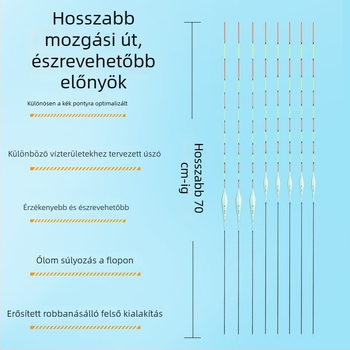 Good Fishing fekete kárászra szánt úszó, nagy érzékenységű, rövid úszó a felületi és fenekező horgászathoz