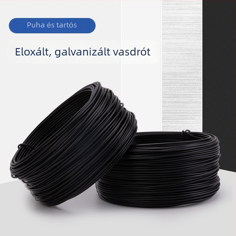 Háztáji kertészeti készlet: PVC bevonat vasdrót kötözéshez, átmérők 0,55/0,75/0,9 mm