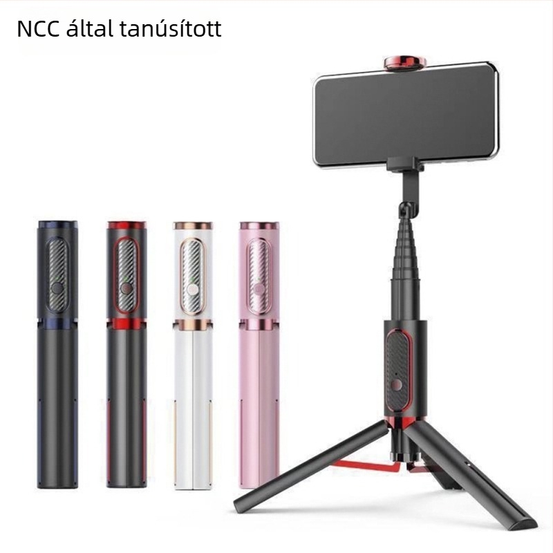 Selfie bot Bluetooth távirányítóval, alumínium ötvözet test, hordozható asztali tripod, privát címkével testreszabható