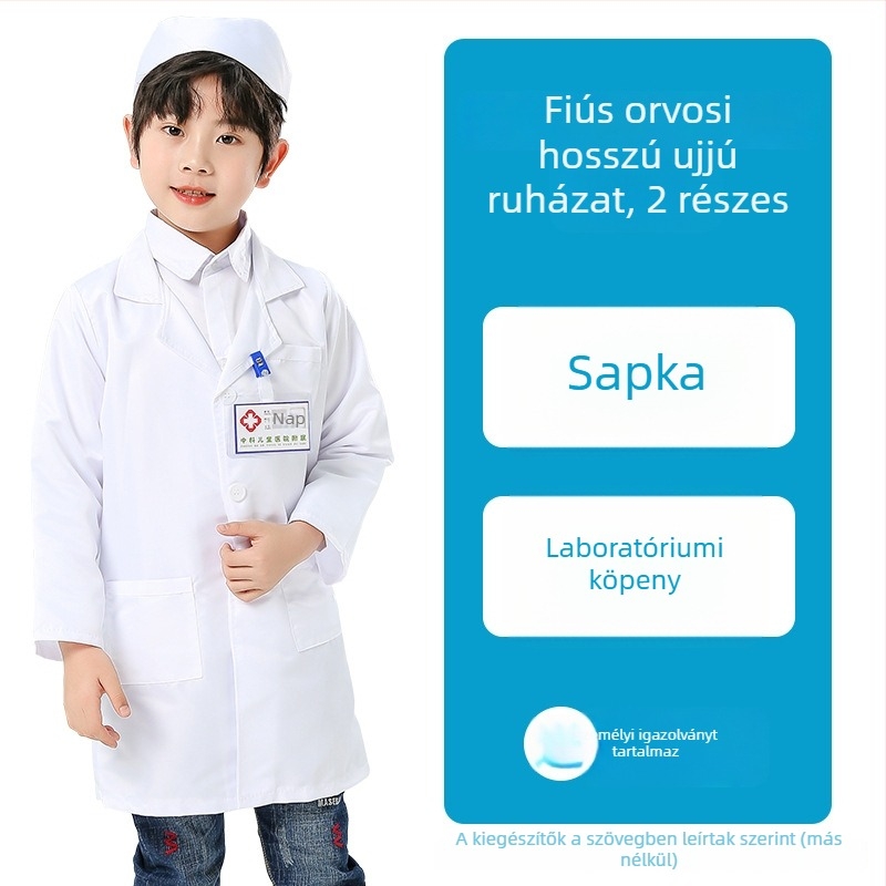 Koreai stílusú gyerekeknek készült előadásra szánt ruházat, uniszex, poliészter
