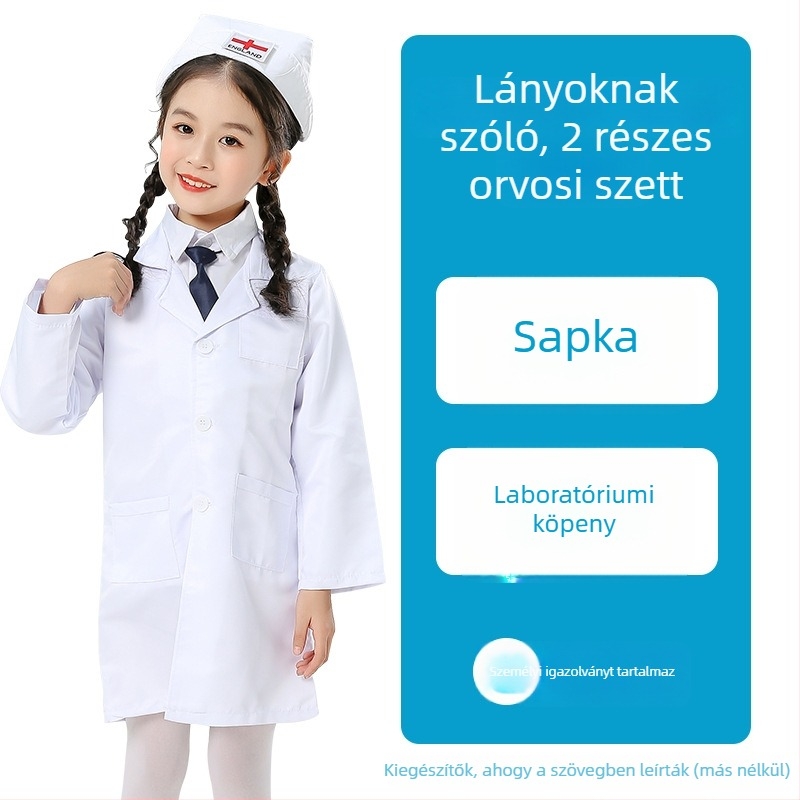 Koreai stílusú gyerekeknek készült előadásra szánt ruházat, uniszex, poliészter