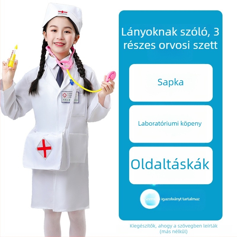 Koreai stílusú gyerekeknek készült előadásra szánt ruházat, uniszex, poliészter