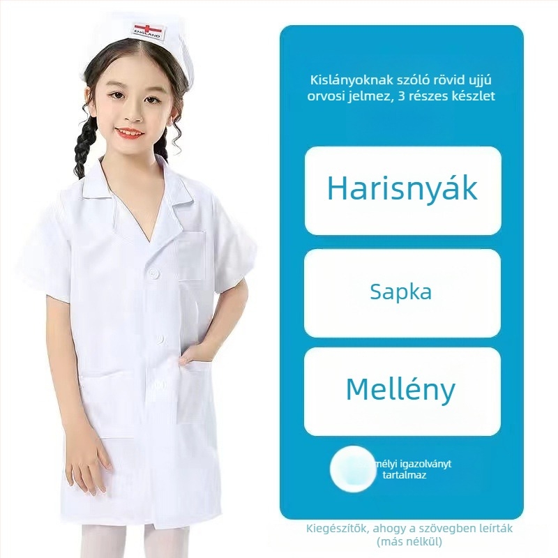 Koreai stílusú gyerekeknek készült előadásra szánt ruházat, uniszex, poliészter