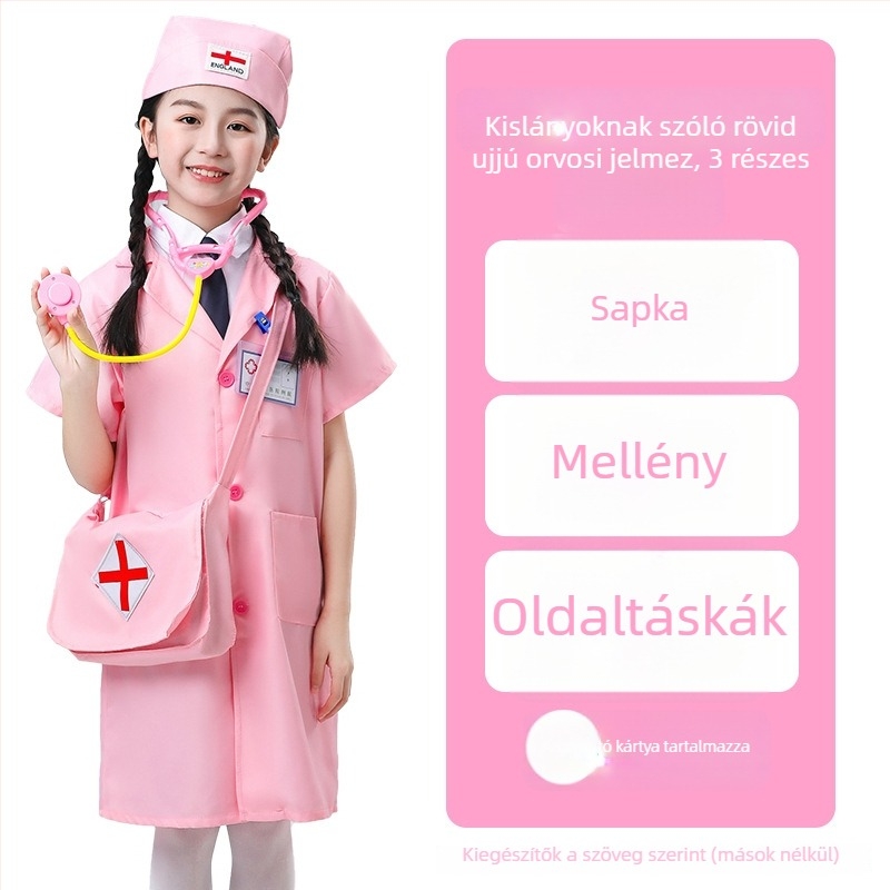 Koreai stílusú gyerekeknek készült előadásra szánt ruházat, uniszex, poliészter