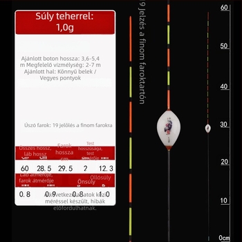 Vertikális sodródó úszó – Yueyang threesome, kompozit anyag, vékony farok