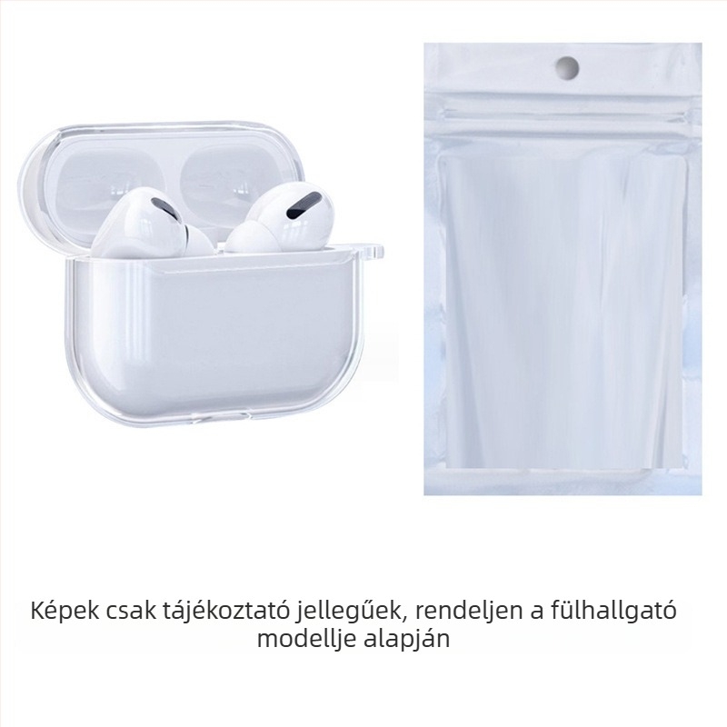 TPU átlátszó puha védőtok AirPods Pro 2, Pro 3 és AirPods 4 (ötödik generáció)