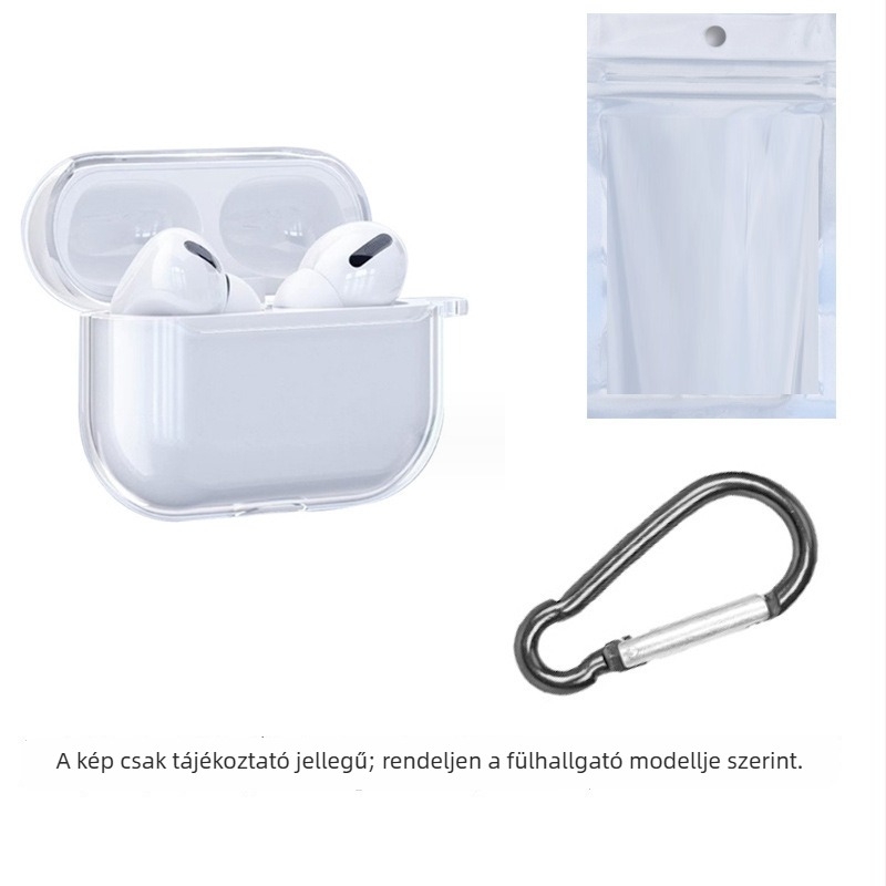 TPU átlátszó puha védőtok AirPods Pro 2, Pro 3 és AirPods 4 (ötödik generáció)
