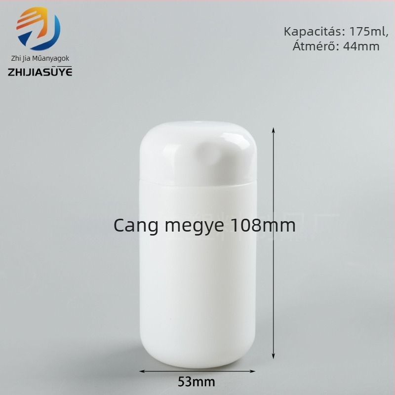 PE műanyag por tartály fedéllel, testreszabható univerzális csomagolás