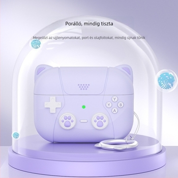 Szilikon védőtok AirPods 4 és AirPods Pro 2. generációhoz, aranyos dizájn