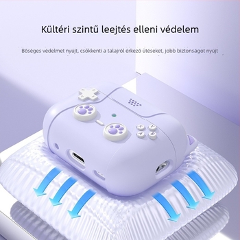 Szilikon védőtok AirPods 4 és AirPods Pro 2. generációhoz, aranyos dizájn