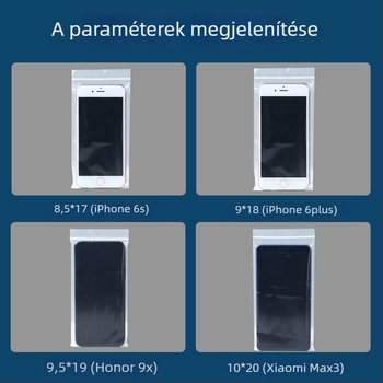 Egyszer használatos orvosi védő telefon-táska orvosok és ápolók számára, átlátszó önzáró LDPE tasak, érintőképernyő-kompatibilis, zárási hossz 1,5–2 cm