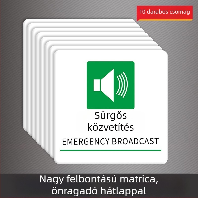 Beilong akril tűzvédelmi jelzés — kézi riasztó gomb, testreszabható, hang- és fényjelzés