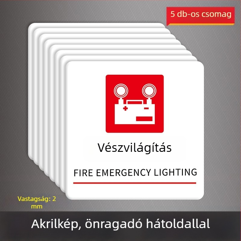 Beilong akril tűzvédelmi jelzés — kézi riasztó gomb, testreszabható, hang- és fényjelzés