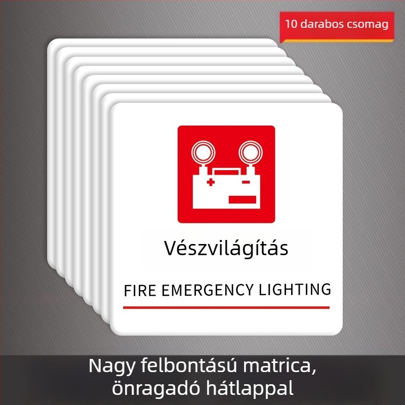 Beilong akril tűzvédelmi jelzés — kézi riasztó gomb, testreszabható, hang- és fényjelzés