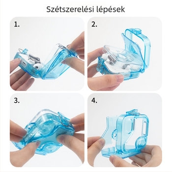 Nothing Ear 2 védőtok – átlátszó tükrös PC burkolat, merev héj, injekciós formázás, testreszabható (modell 31934139477)
