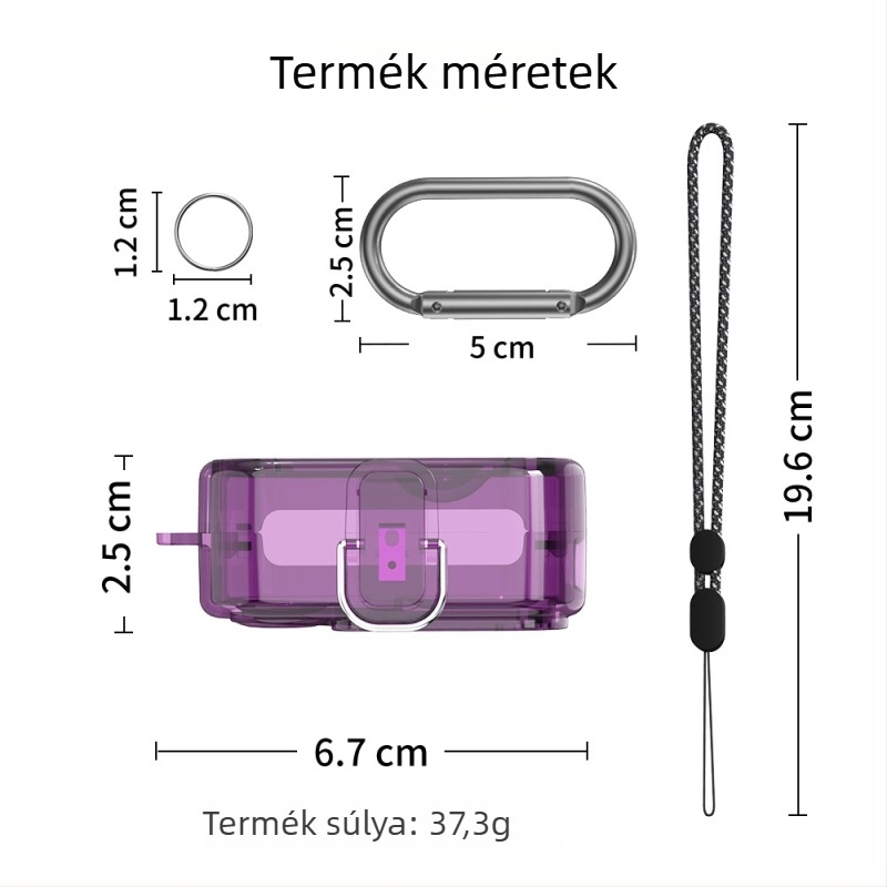 Nothing Ear 2 védőtok – átlátszó tükrös PC burkolat, merev héj, injekciós formázás, testreszabható (modell 31934139477)