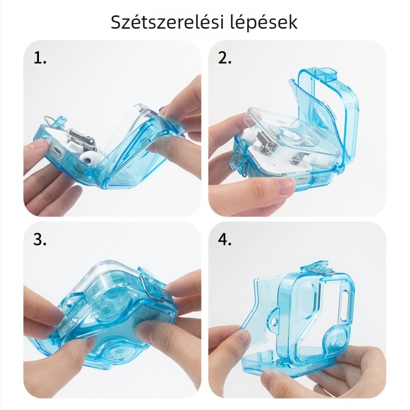 Nothing Ear 2 védőtok – átlátszó tükrös PC burkolat, merev héj, injekciós formázás, testreszabható (modell 31934139477)
