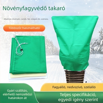 Feiyue Nemszövött növényvédő takaró télre gyümölcsfákhoz, kertészet és mezőgazdaság, húzózsinórral és cipzárral