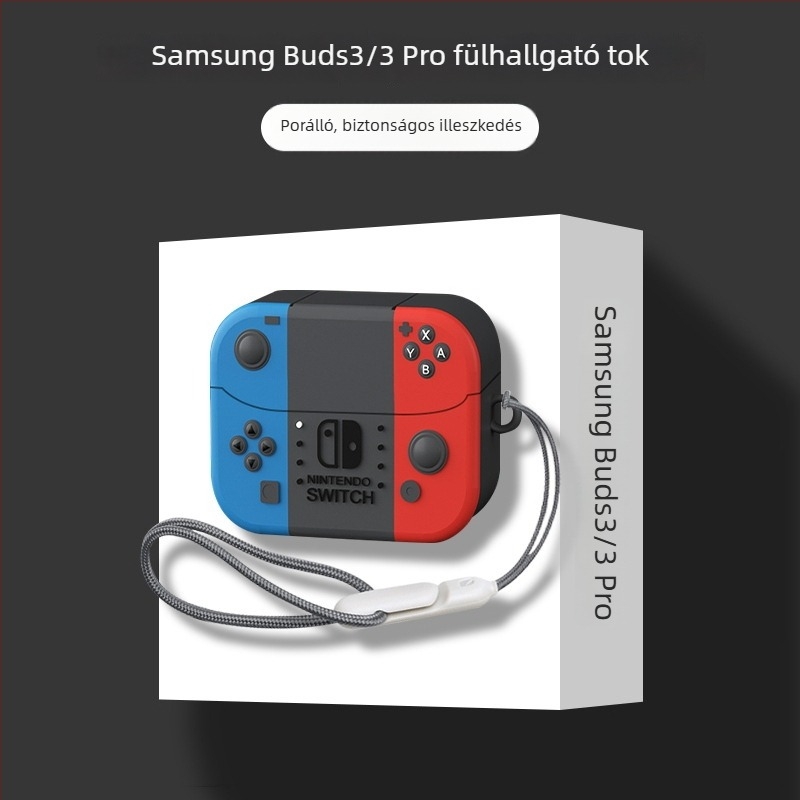 Samsung Galaxy Buds3 Pro védőtok – szilikon, rajzfilm stílus, injekciós öntéses gyártás, testreszabás támogatott