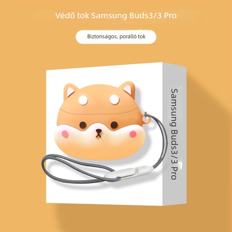 Samsung Galaxy Buds3 Pro védőtok – szilikon, rajzfilm stílus, injekciós öntéses gyártás, testreszabás támogatott