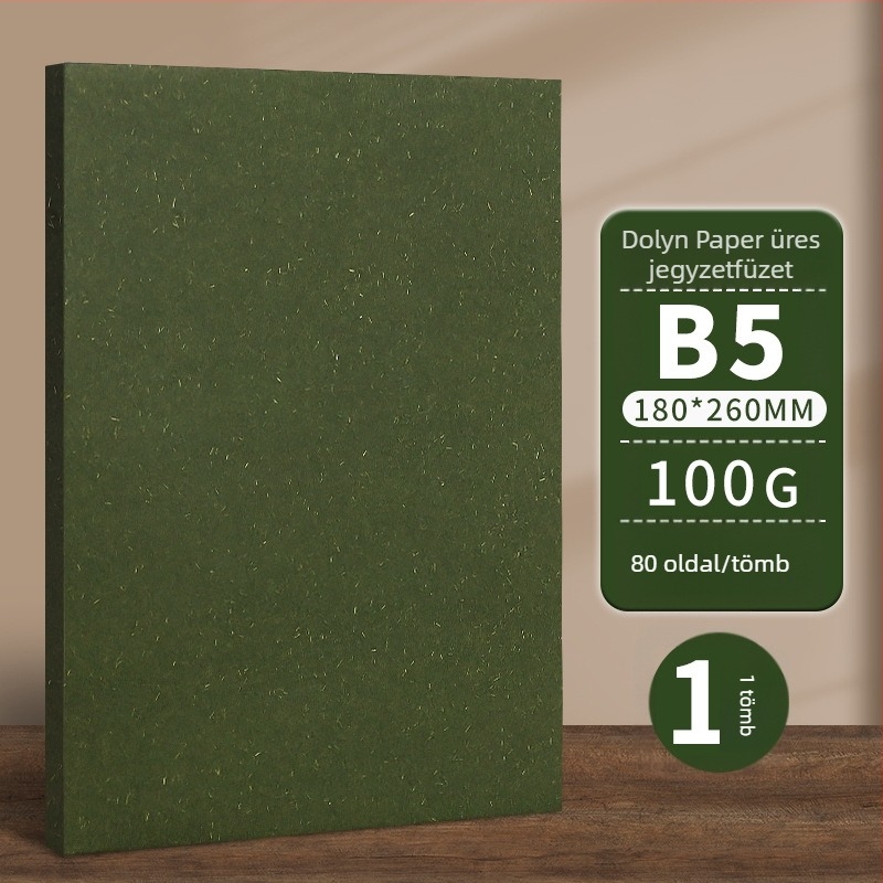 Shangli jegyzetfüzet Dowling paperiga, 100 g, drót nélküli kötés, 80 oldal, nosztalgikus és retró stílus