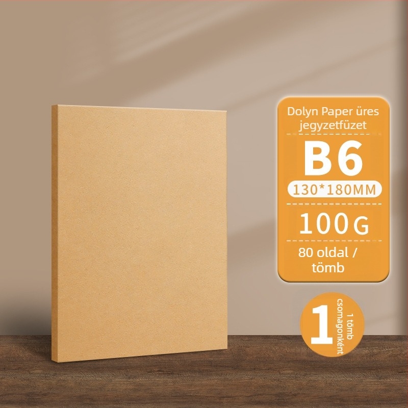 Shangli jegyzetfüzet Dowling paperiga, 100 g, drót nélküli kötés, 80 oldal, nosztalgikus és retró stílus