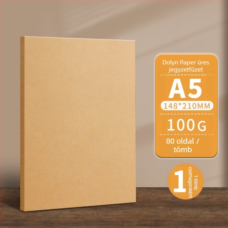 Shangli jegyzetfüzet Dowling paperiga, 100 g, drót nélküli kötés, 80 oldal, nosztalgikus és retró stílus