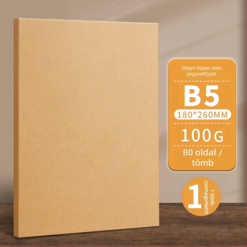 Shangli jegyzetfüzet Dowling paperiga, 100 g, drót nélküli kötés, 80 oldal, nosztalgikus és retró stílus