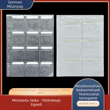 Shin senmao műanyag mintabemutató táska logónyomtatással — nagyfrekvenciás préselés