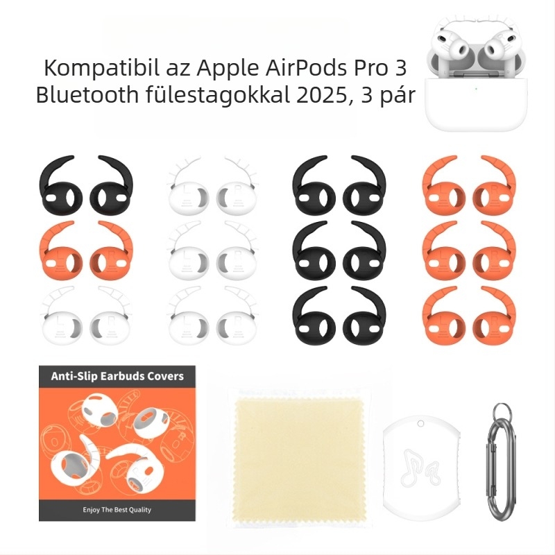AirPods Pro3 (2025) szilikon puha héj tok, Yichengtong, injekciós öntés, Kompatibilis az Apple AirPods Pro3-mal