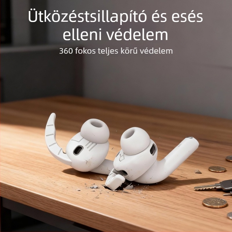 AirPods Pro3 (2025) szilikon puha héj tok, Yichengtong, injekciós öntés, Kompatibilis az Apple AirPods Pro3-mal