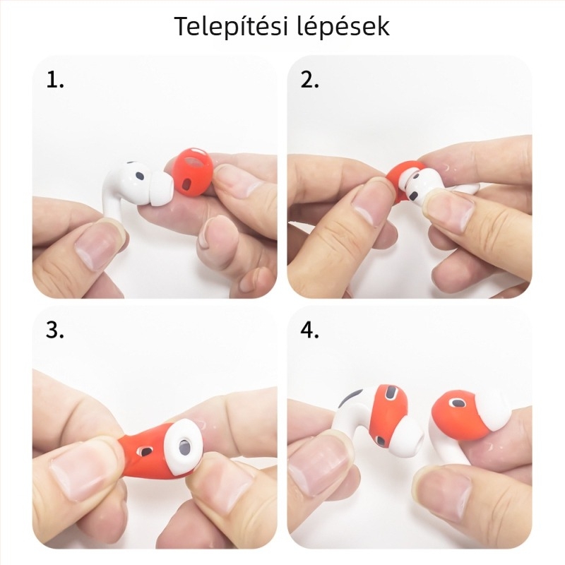 AirPods Pro3 (2025) szilikon puha héj tok, Yichengtong, injekciós öntés, Kompatibilis az Apple AirPods Pro3-mal