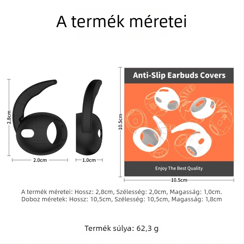 AirPods Pro3 (2025) szilikon puha héj tok, Yichengtong, injekciós öntés, Kompatibilis az Apple AirPods Pro3-mal