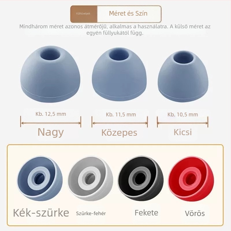 Szilikon fülvédők Edifier W280NB nyakpántos Bluetooth fejhallgatóhoz — dombornított kivitel, félcsomag alak, általános célú stílus, OPPO-kompatibilis