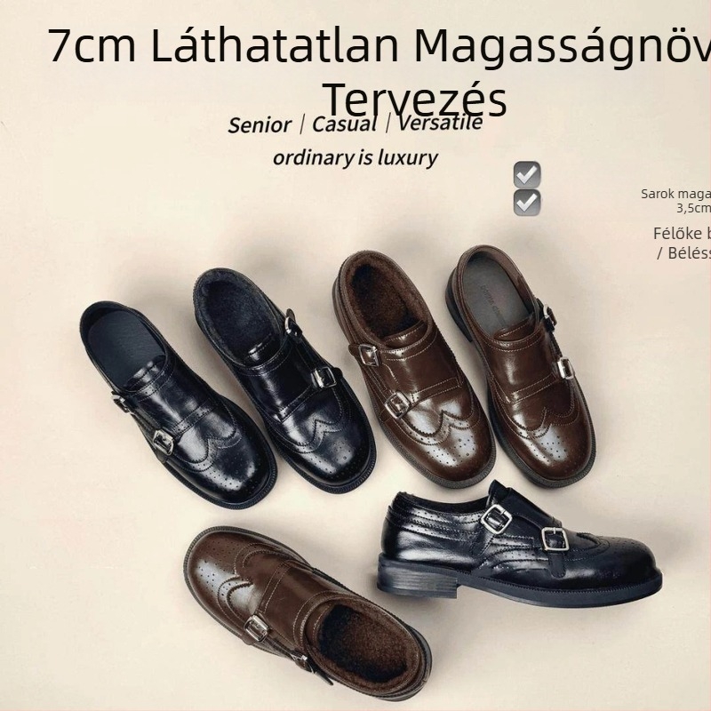 Női mikroszálas loaferek 7 cm-es magasságemeléssel, négyszögletes orr, gumírozott talp