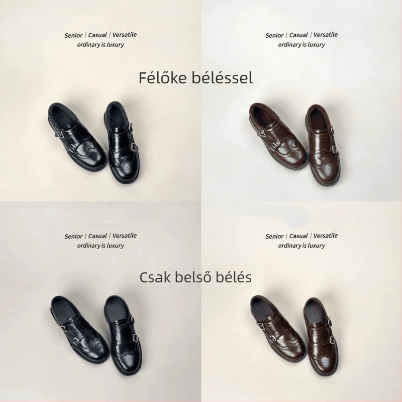 Női mikroszálas loaferek 7 cm-es magasságemeléssel, négyszögletes orr, gumírozott talp