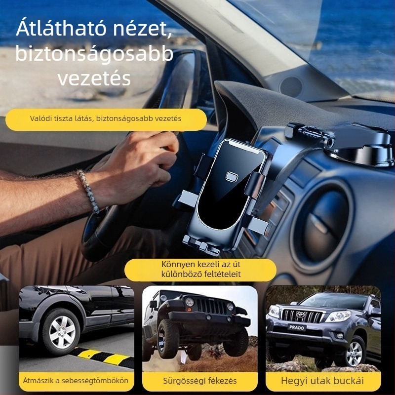 Autótelefon-tartó szívófejjel a légkivezetéshez – ABS, Modell 001, Kód A-t5