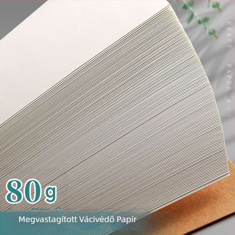 Füzet szabad kötésű, Kraft papír fedél, Dowling papír, 75 g/m², 200–300 oldal