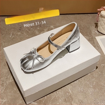 Női Mary Jane cipő, kerek orr, mikroszálas bőr, alacsony felső rész, PU talp, 3–5 cm sarok