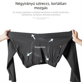Ice Silk gyorsan száradó férfi sportos–szabadidő nadrág, egyenes szabás, nyárra, plusz méret, vékony fazon