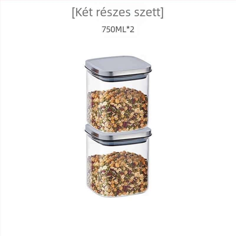 Üvegből készült négyzet alakú tárolóedény, kínai stílus
