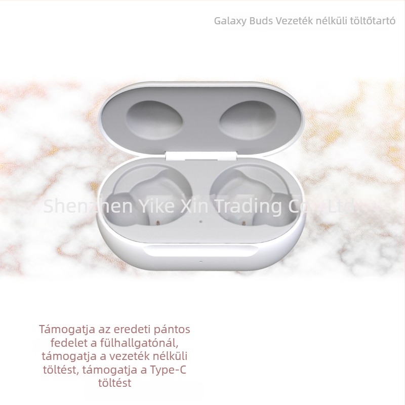 Samsung Galaxy Buds töltőtok — Vezeték nélküli töltés, Adatkábel mellékelve, Injektiós öntéses kivitel, Márka YK