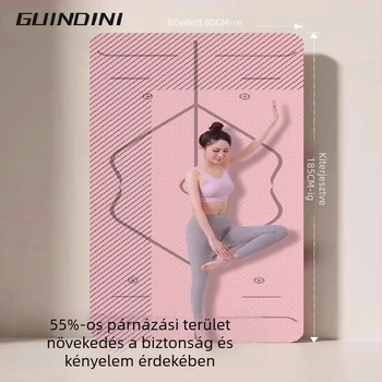 TPE jóga matrac, csúszásmentes, szélesített és vastagodott kialakítás, 6–12 mm, környezetbarát