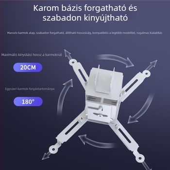 Otthoni projektorhoz univerzális tartó — Többfunkciós, kihúzható, fix, megerősített függő tartó