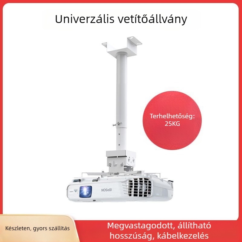 Otthoni projektorhoz univerzális tartó — Többfunkciós, kihúzható, fix, megerősített függő tartó