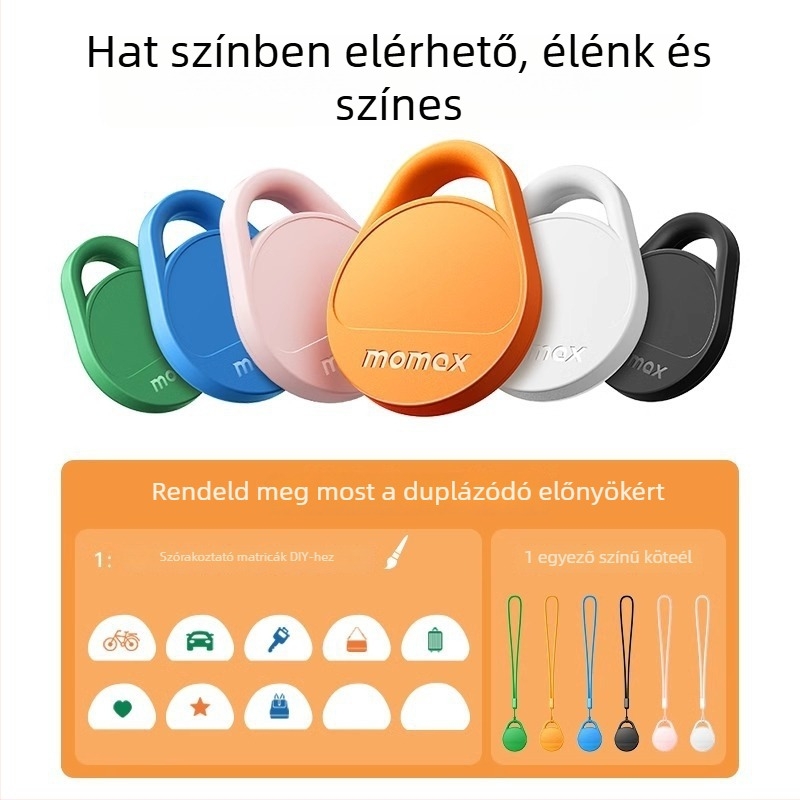 Momis Br10 TPU elvesztés elleni nyomkövető címke iOS-hoz, 10 g