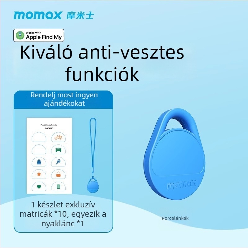 Momis Br10 TPU elvesztés elleni nyomkövető címke iOS-hoz, 10 g