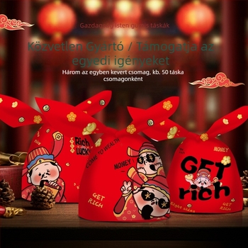 Qinfeng hőzáródó élelmiszer csomagoló tasakok, kompozit élelmiszer‑anyag, 4-in-1 és 3-in-1 God of Wealth édességekhez